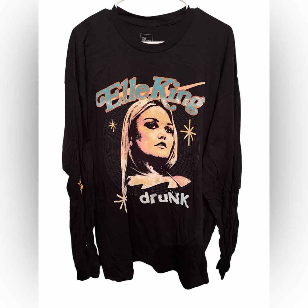Elle King Drunk Long Sleeve graphic t-shirt Size 2XL‎ New